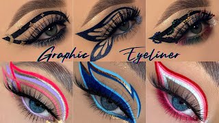 Graphic Eyeliner Look 2021  Delineados Gráficos de Ojos  Eye Makeup Tutorial [upl. by Isidoro]