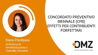 Concordato Preventivo Biennale CPB Effetti Per Contribuenti Forfettari [upl. by Anos529]