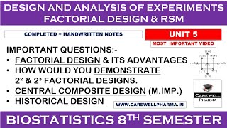 Unit 5 complete  biostatistics and research methodology 8th sem imp questions  Carewell Pharma [upl. by Okiram]