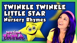 Twinkle Twinkle Little Star  Nursery Rhymes  Tea Time with Tayla [upl. by Aciras9]