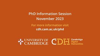 PhD Applicant Information Session  November 2023 [upl. by Zorina]