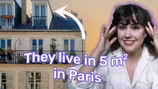 These Parisians live in 5 m2 54 sq ft Realestate in Paris is nuts [upl. by Hameean818]