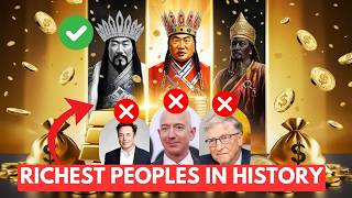 Top 5 Richest People in History That Make Today’s Billionaires Look Poor 💸 [upl. by Yrotciv]