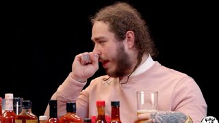 Hot Ones with Post Malone But its Awkward [upl. by Baldridge]