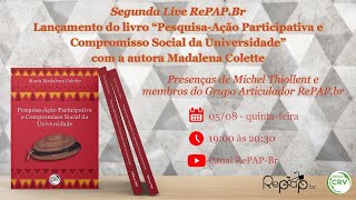 2a Live da RePAPBR Lançamento do livro de Madalena Collete [upl. by Eanrahc]