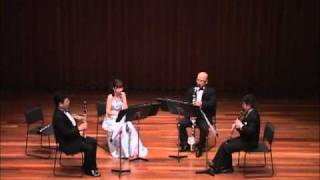 Françaix PETIT QUATUOR  Clarinet ensemble Sonorite [upl. by Nylrahs]