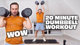 20 Minute Full Body Dumbbell HIIT  The Body Coach TV [upl. by Arevle]