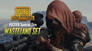 PGI2018 SKIN  Wasteland Set 착용 영상  배틀그라운드 [upl. by Aiym988]