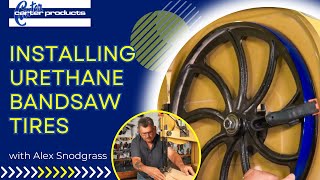 Installing Urethane Bandsaw Tires  Alex Snodgrass [upl. by Bahr]