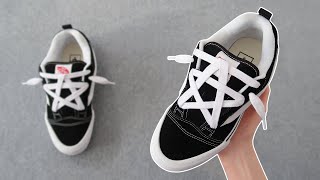 HOW TO STAR LACE YOUR KNU SKOOL VANS EASY [upl. by Barabbas955]