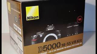 Nikon D5000 Unboxing Digital SLR Camera 1855 VR Kit [upl. by Karrie]