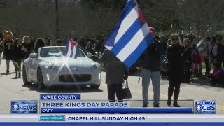 Three Kings Day Parade held in Cary [upl. by Nauqyaj940]