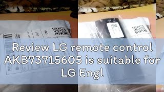 Review LG remote control AKB73715605 is suitable for LG English TV remote control foreign trade rem [upl. by Droc]