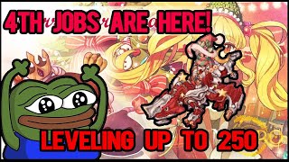 NovaRo  Leveling in the new 4th job maps from 200 to 250 and Ancient Factory Site MVP [upl. by Steep]