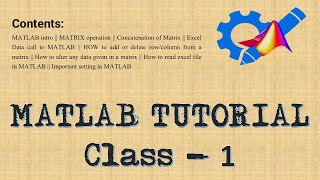 MATLAB TUTORIAL Class 1 Beginner to Advanced Level [upl. by Alphonso]