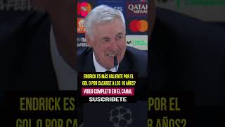 Endrick es más valiente por el gol o por casarse a los 18 años [upl. by Eijneb]