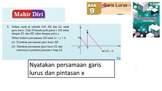 KSSM Matematik Tingkatan 3 Bab 9 garis lurus selari mahir diri bab 9 no2 n buku teks cabaran dinamis [upl. by Squires743]