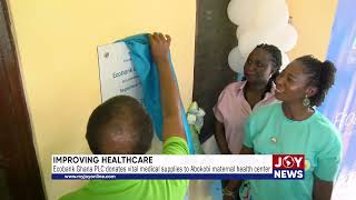 Ecobank Ghana PLC donates vital medical supplies to Abokobi maternal health center JoyNews [upl. by Ahsaekal853]