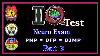 IQ TEST PART 3  PSYCHIATRIC amp PSYCHOLOGICAL EXAM  NEURO EXAM  PNP  BFP  BJMP  APTITUDE TEST [upl. by Hanah]