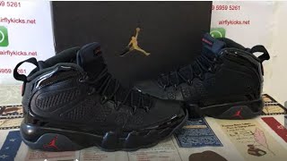 Unboxing Air Jordan 9 Retro Bred Patent Review [upl. by Riplex644]