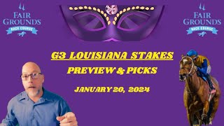 2024 Louisiana Stakes  Fair Grounds  Preview amp Picks [upl. by Durkee217]