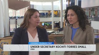 Colorado Congresswoman Yadra Caraveo meets with USDA Secretary Xochitl Torres Small [upl. by Madel624]