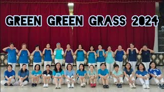 GREEN GREEN GRASS 2024  LINE DANCE Chor  Chok Fredo amp Ida Nst  INA  June 2024 [upl. by Tebor]