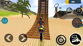 Dirt Bike Motocross Beach Bike Stunt Racing 2024 Extreme Motorcycle Jumping Android Gameplay [upl. by Sifan]