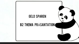 Geld sparenB2 Thema präsantationgermanbasics germanlevela1 german german germanlevela2 [upl. by Kisung]