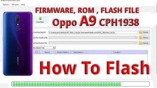 Oppo A9 CPH1938 Full Flash Scatter Rom By Free Tool  How To Flash Hang On Logo Dead Boot Repair [upl. by Merriott]