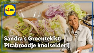 Pitabroodje met knolselderij shoarma  Sandras Groentekist [upl. by Fraser]