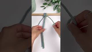 Creating a Chain with Alternating Vertical Larks Head Knots A StepbyStep Guide [upl. by Atnauqal]