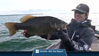 2023 Bassmaster Elite at St Lawrence River NY  Toyota Mid Day Report  Day 4 [upl. by Ened]