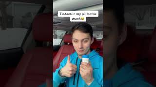 Tic Tacs In My Pill Bottle Prank tiktok shorts [upl. by Ahsilek535]