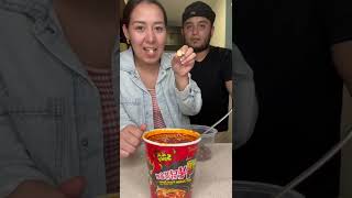 La Maruchan más picante picante humor mukbang [upl. by Llyrrad638]