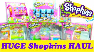 HUGE Shopkins Haul 40 Blind Baskets and 5 Shopkins Playset ToyGenie [upl. by Annig]