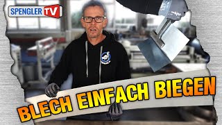 Handwerker zeigt wie es geht  Blech einfach biegen [upl. by Rowley891]