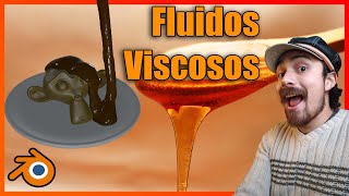 🥣Como Simular FLUIDOS o LIQUIDOS con VISCOSIDAD en Blender 3X [upl. by Teuton]