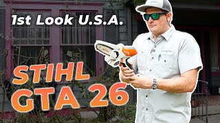 STIHL GTA 26  Battery PRUNERCHAINSAW  1st Look USA [upl. by Arbe67]