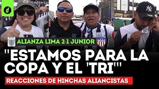 Hinchas de ALIANZA LIMA se ilusionan con el tricampeonato y la COPA LIBERTADORES [upl. by Bonny]