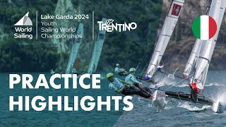 Practice day highlights  Youth Sailing World Championships 2024 [upl. by Aytnahs]