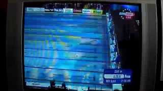 World Cup 2014 Doha Qatar FINAL 400m Womens Freestyle CR Mireia Belmonte Garcia [upl. by Liuka]