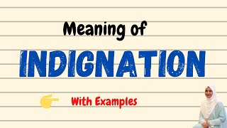 Daily vocabulary  Indignation Meaning  Vocabgram [upl. by Angadreme34]