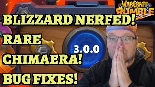 Blizzard NERFED RARE Chimaera for PvP Players Bug Fixes  Warcraft Rumble Patch 300 [upl. by Nassah410]