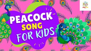 Peacock Song  Animal Songs For Kids  Kiwi Kids Media [upl. by Atterehs804]