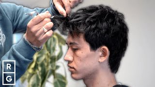 He Wanted a Shorter MESSY Textured Haircut for Summer Full Haircut amp Styling Tutorial [upl. by Valente321]