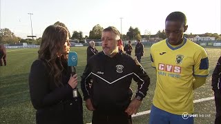 Haringeys manager and captain speak after abandoning FA Cup game amid reports of racial abuse [upl. by Horick]