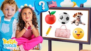 Musiquinha de Falar Inglês  Música Infantil por Bella e Lucca Show [upl. by Merdith521]