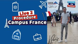 live démarches campus France à 22HOO sur ma chaîne YouTube demain [upl. by Philander560]