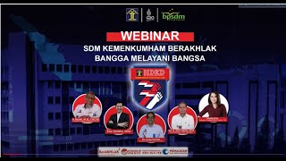 WEBINAR SDM KEMENKUMHAM BERAKHLAK [upl. by Messere790]